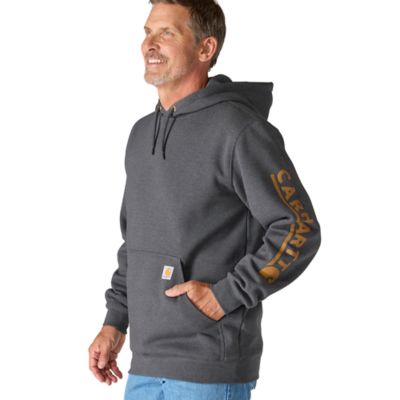 Image showing  Men's Loose Fit Midweight Logo Sleeve Graphic Sweatshirt