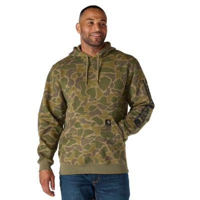 Image showing  Men's Loose Fit Midweight Logo Sleeve Graphic Sweatshirt