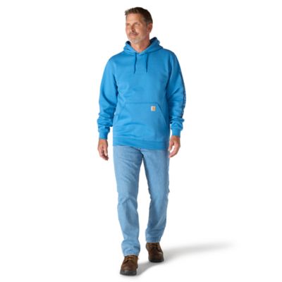Image showing  Men's Loose Fit Midweight Logo Sleeve Graphic Sweatshirt