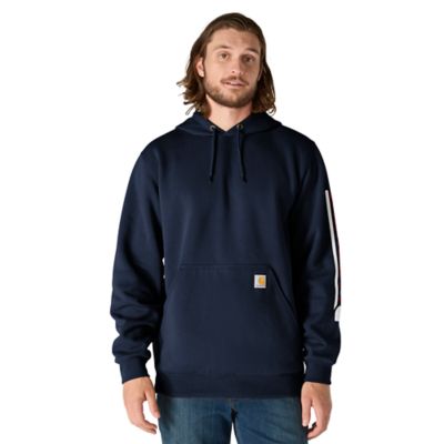 Image showing  Men's Loose Fit Midweight Logo Sleeve Graphic Sweatshirt