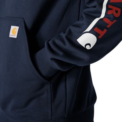Image showing 6 th Carhartt Men's Loose Fit Midweight Logo Sleeve Graphic Sweatshirt