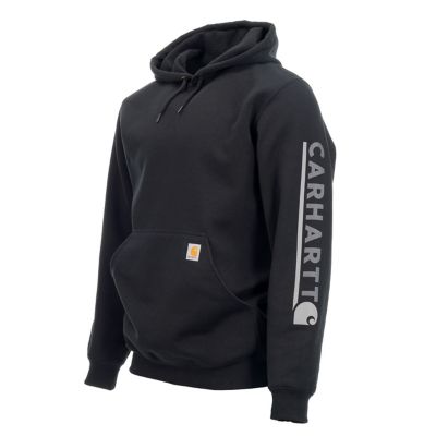 Image showing  Men's Loose Fit Midweight Logo Sleeve Graphic Sweatshirt