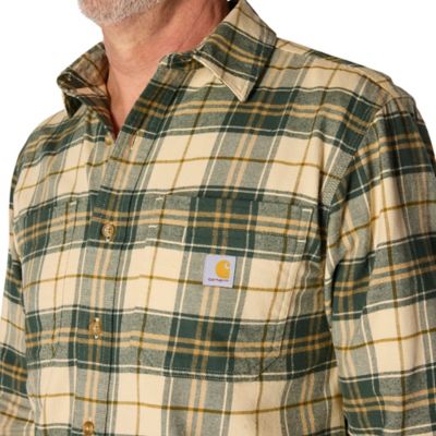 Image showing 6 th Carhartt Men's Hamilton Rugged Flex Relaxed Fit Midweight Flannel Long-Sleeve Plaid Shirt