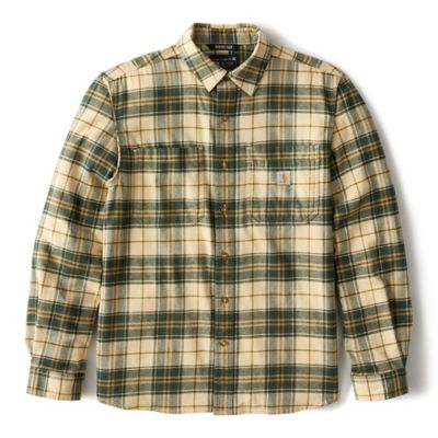 Image showing 9 th Carhartt Men's Hamilton Rugged Flex Relaxed Fit Midweight Flannel Long-Sleeve Plaid Shirt