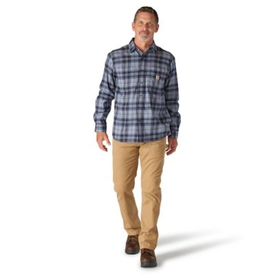 Image showing  Men's Hamilton Rugged Flex Relaxed Fit Midweight Flannel Long-Sleeve Plaid Shirt