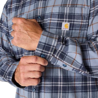 Image showing 5 th Carhartt Men's Hamilton Rugged Flex Relaxed Fit Midweight Flannel Long-Sleeve Plaid Shirt