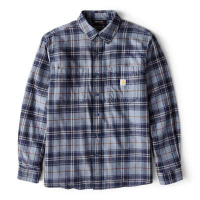 Image showing 9 th Carhartt Men's Hamilton Rugged Flex Relaxed Fit Midweight Flannel Long-Sleeve Plaid Shirt