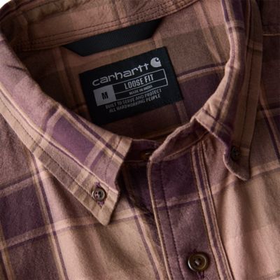 Image showing  Men's Fort Loose Fit Midweight Chambray Long-Sleeve Plaid Shirt