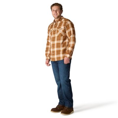 Image showing 4 th Carhartt Men's Rugged Flex Montana Relaxed Fit Lightweight Snap-Front Plaid Collared Long-Sleeve Work Shirt