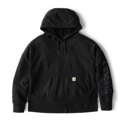 Image showing 7 th Carhartt Women's Oversized-Fit Midweight Hooded Heart Graphic Sweatshirt