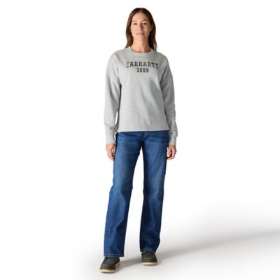 Image showing 4 th Carhartt Women's Loose Fit Midweight Graphic Sweatshirt