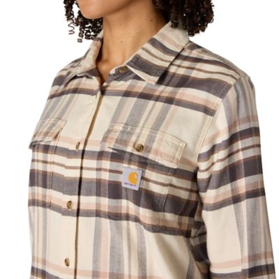Image showing  Women's TENCEL Fiber Series Relaxed Fit Plaid Shirt