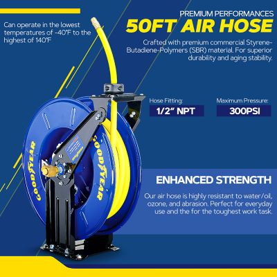 Image showing  Industrial Retractable Air Hose Reel, L820154G