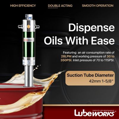 Image showing  Air-Powered Oil Transfer Drum Pump, 7.4 GPM