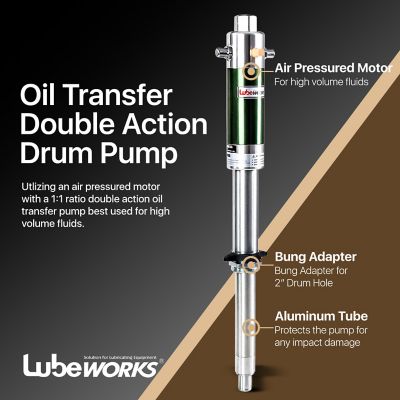 Image showing  Air-Powered Oil Transfer Drum Pump, 7.4 GPM