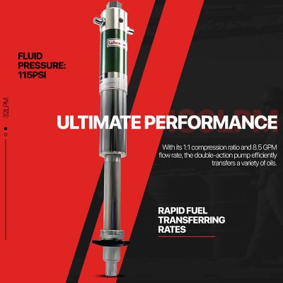 Image showing  Double Action Oil Transfer Drum Pump, 8.5 GPM