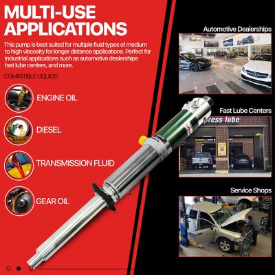 Image showing  Double Action Oil Transfer Drum Pump, 6.6 GPM