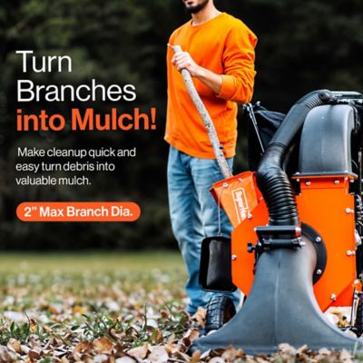 Image showing  209cc Gas Walk-Behind Leaf Vacuum and Wood Chipper