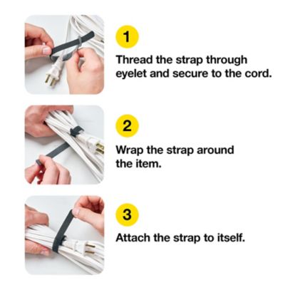 Wrap-It Self-Gripping Cable Ties 12 in., 15 pk.