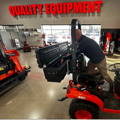 Image showing  ROPS Tractor Mounted Toolbox fits a 2017-2025 Kubota BX1880, BX2380, and BX2680