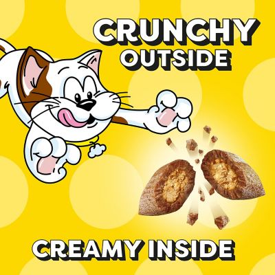 Image showing 6 th Temptations Classic Savory Salmon Flavor Crunchy and Soft Treats For Cats, 48 oz. Tub