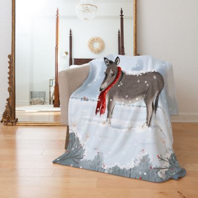 Image showing  Premium Donkey Print Throw Blanket, 50 x 70 in.