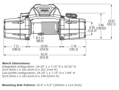 Image showing  ZEON 8 8,000 lb. Winch, 88980