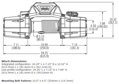 Image showing  ZEON 8-S 8,000 lb. Winch, 89305