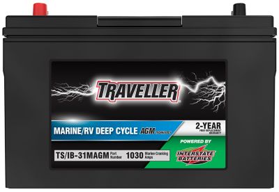 Image showing  Marine/RV Deep Cycle Battery with AGM Technology, 1,030 MCA