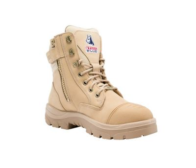 Steel Blue Argyle Scuff Brown Work Boot
