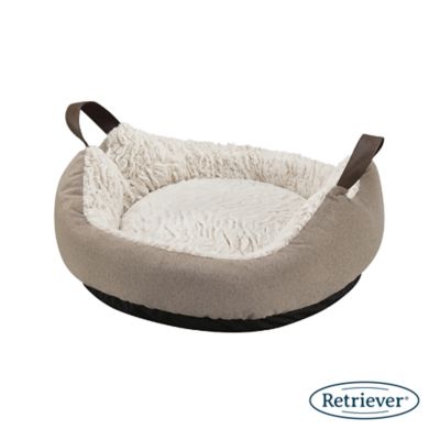 Image showing 5 th Retriever Double-Handle Round Cuddler Dog Bed, 20 x 8.5in.