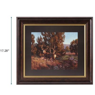 Image showing  Framed Buck Wall Art, 17.28 in.