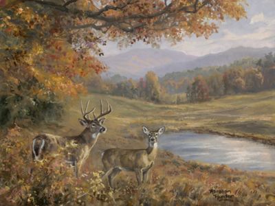 Image showing  Polyester Whitetail Country Raschel Throw Blanket, 60 in. x 80 in.