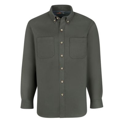 Image showing  Men's Long-Sleeve Heavy Flannel Shirt