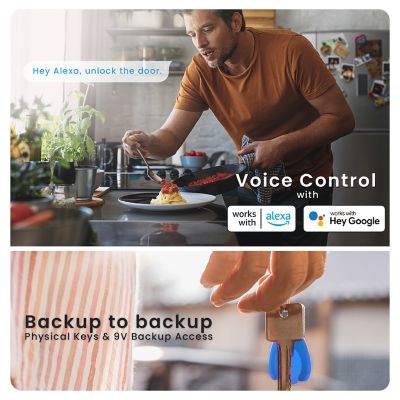 Image showing 6 th Lockly Secure Pro Fingerprint Wi-Fi Smart Lock Deadbolt