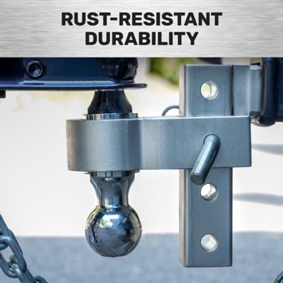 Image showing  2 in. 6,000 lb. Dual-Ball Adjustable Aluminum Hitch for Class IV Trailers