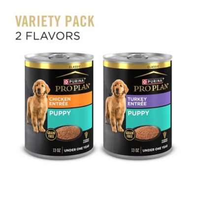 Image showing  Puppy Grain-Free Turkey/Chicken Entree Wet Dog Food Variety Pack, 13 oz., Pack of 12 Cans