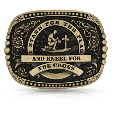 Montana Silversmiths Kneel For The Cross Buckle, A1040C