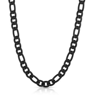 Montana Silversmiths Midnight Onyx Figaro Chain Necklace, NC6093