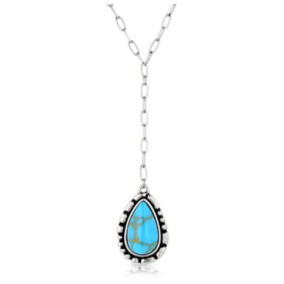 Montana Silversmiths Prickly Pear Turquoise Necklace, NC6126