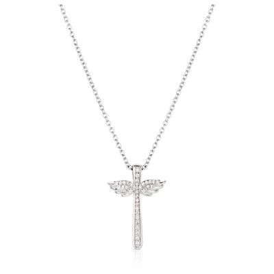 Montana Silversmiths Wings of Faith Cross Necklace, NC6125