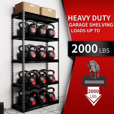 Image showing  The Atlas 5-Tier 30 in. with Heavy Duty Storage Shelving Load 2000 Lbs with Laminated Board, ATB-H30-12-60-5B