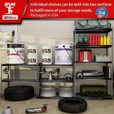 Image showing 5 th Shuntong The Atlas 5-Tier 36 in. Heavy Duty Storage Shelving Load 4000 Lbs with Laminated Board