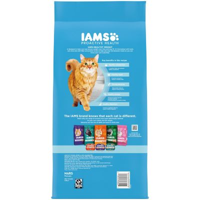 Image showing 9 th Iams Proactive Health Healthy Weight Chicken Flavor Adult Dry Cat Food, 7 lb. Bag