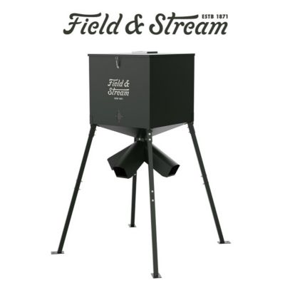 Image showing  600 lb. Timed Protein Steel Deer Feeder, 51.8 x 54.2 x 76.93 in.