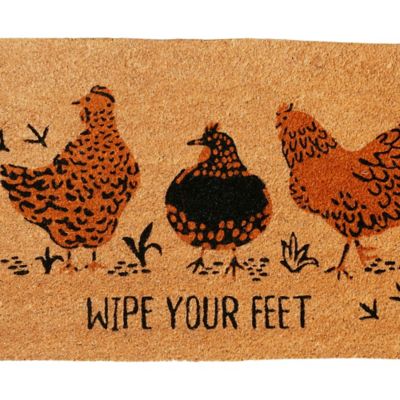 Image showing  Natural Coir Chicken Door Mat, 32 in. x 18 in.