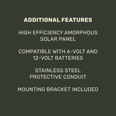 Image showing  6V/12V Amorphous Solar Panel for Game Feeders