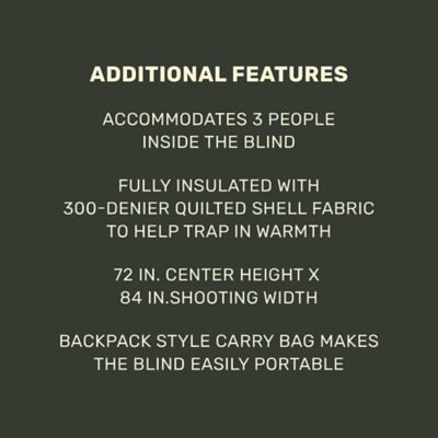 Image showing  3-Person Heater House Ground Blind, 66 in. x 66 in. x 72 in.