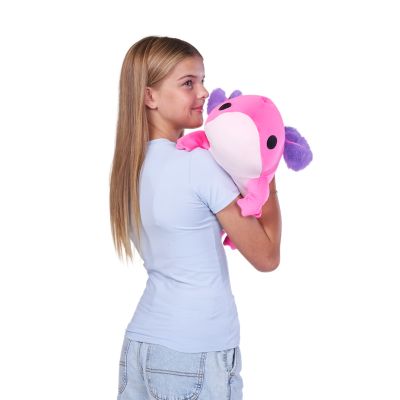 Image showing  Hug A Lumps Axolotl Weighted Plush, Medium
