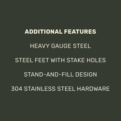 Image showing  350 lb. Steel Cottonseed Deer Feeder, 57 in.